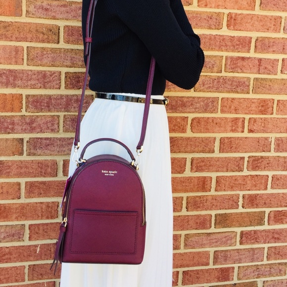 Kate Spade Mini Convertible Backpack Crossbody Bag - Picture 3 of 8